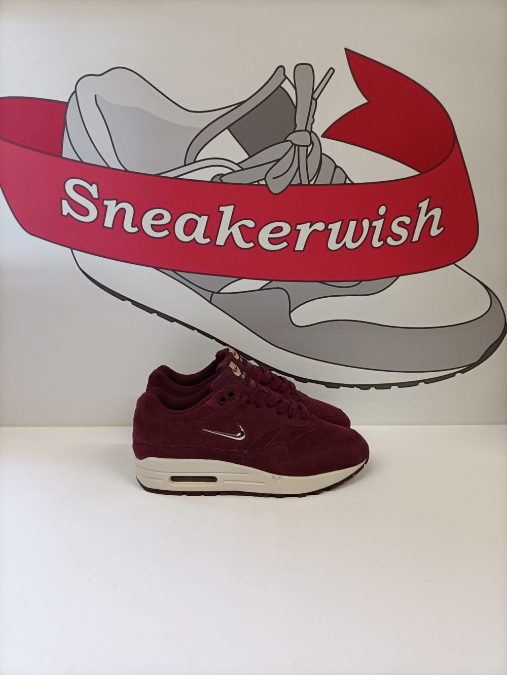 Nike wmns air max 1 jewel burgundy best sale